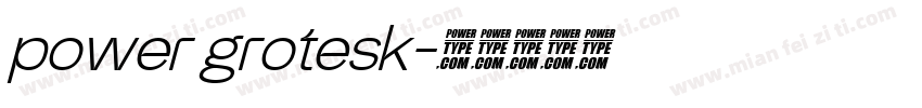 power grotesk字体转换